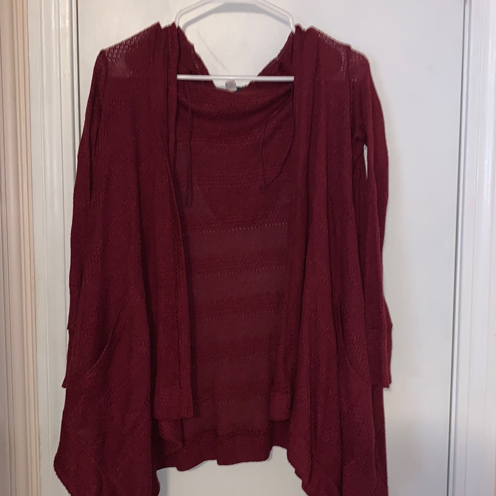 cute cardigan with a hood